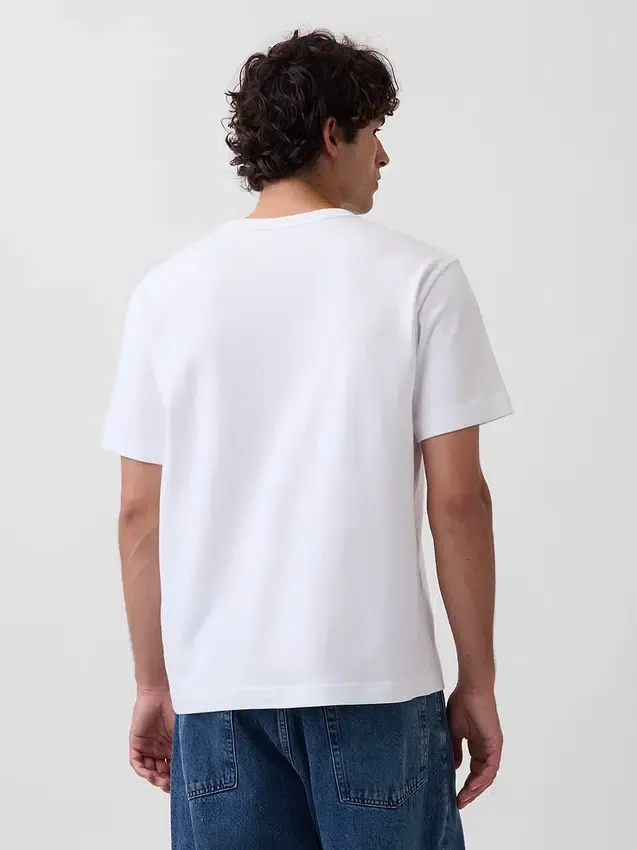 T-shirt ample épais pour adulte avec logo