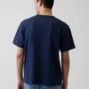 T-shirt ample épais pour adulte avec logo