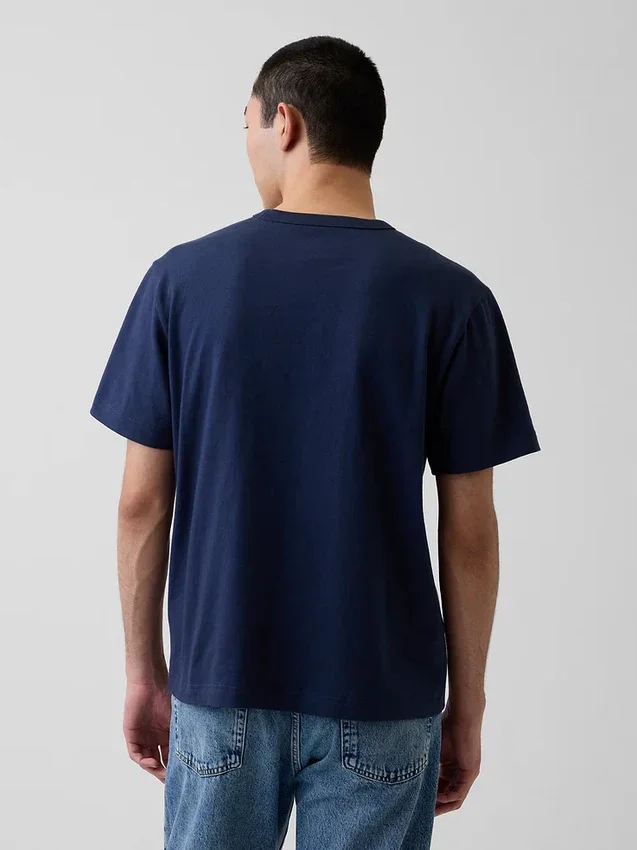 T-shirt ample épais pour adulte avec logo