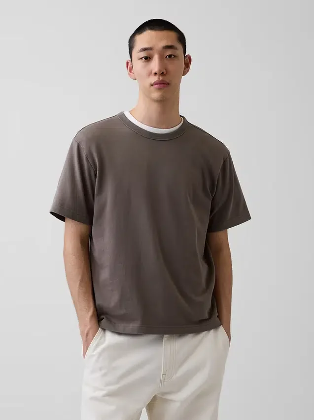 T-shirt ample pour adulte en jersey épais