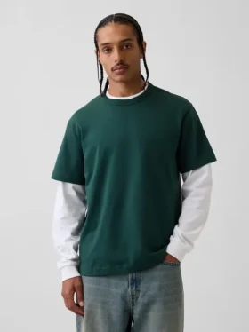 T-shirt ample pour adulte en jersey épais
