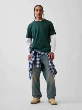 T-shirt ample pour adulte en jersey épais