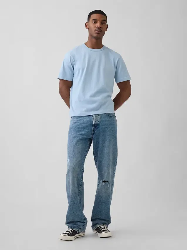 T-shirt ample pour adulte en jersey épais