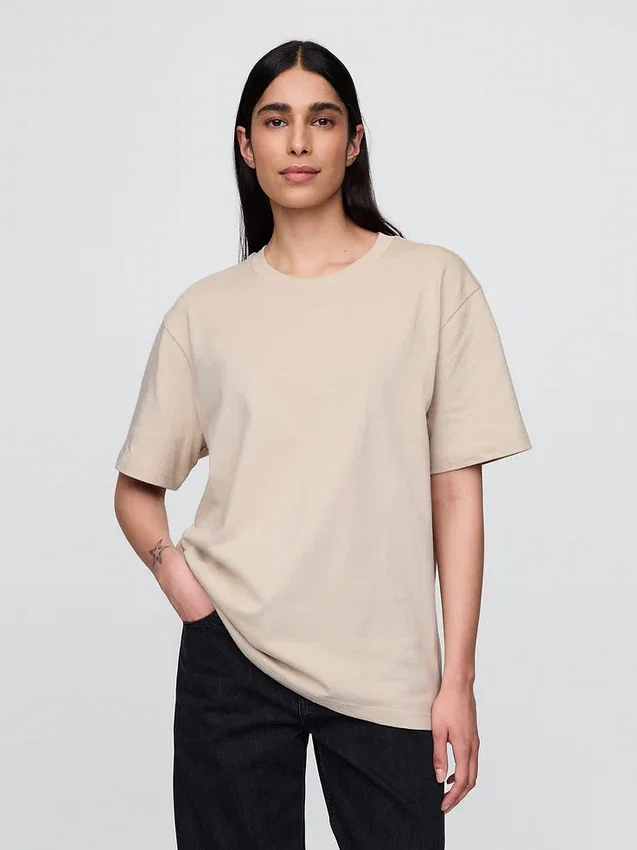 T-shirt ample pour adulte en jersey épais