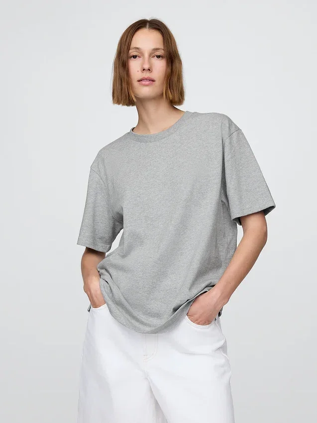 T-shirt ample pour adulte en jersey épais