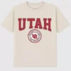 T-shirt avec graphisme foncé représentant le sceau de l'université de l'Utah