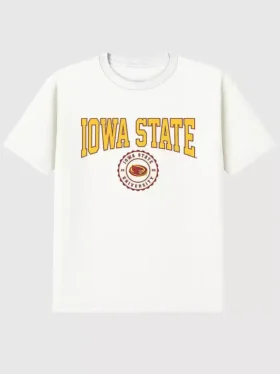 T-shirt avec le blason de l'université d'État de l'Iowa en graphisme foncé