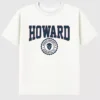 T-shirt avec le logo de l'université Howard en version graphique foncée