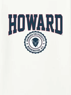 T-shirt avec le logo de l’université Howard en version graphique foncée