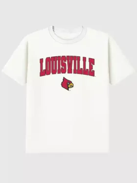 T-shirt avec logo « Arch Logo » de l’université de Louisville, motif foncé