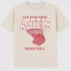T-shirt avec motif du panier de basket de l'université d'État de San Diego