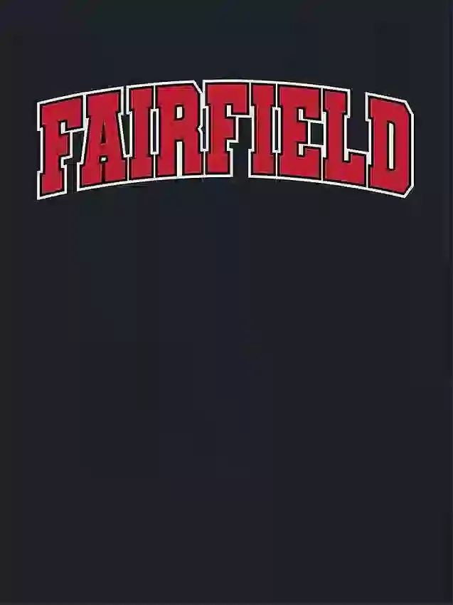 T-shirt avec motif secondaire représentant l’Arch Logo de l’université de Fairfield