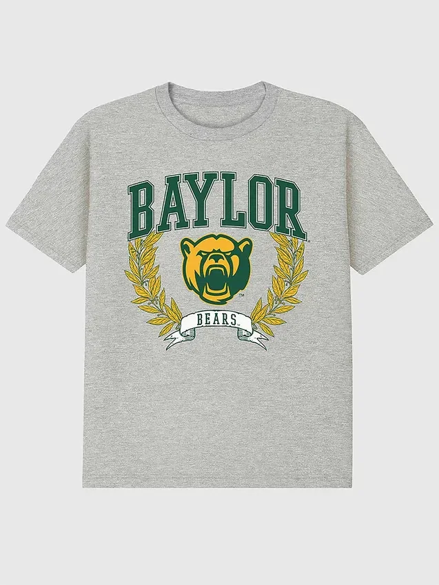 T-shirt « Baylor University Laurels » avec motif graphique foncé