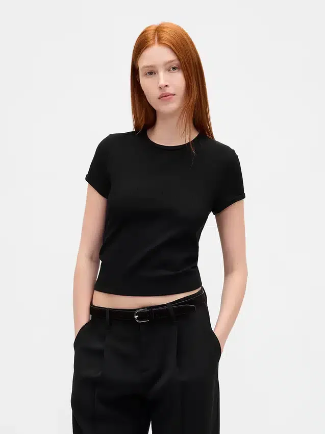 T-shirt bébé en maille gaufrée