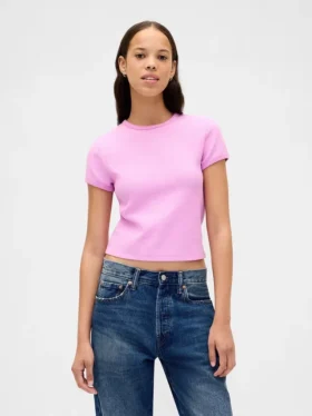 T-shirt bébé en maille gaufrée