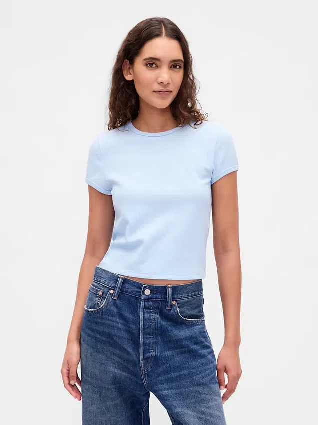 T-shirt bébé en maille gaufrée