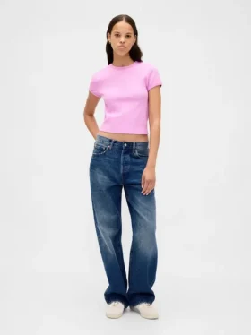 T-shirt bébé en maille gaufrée