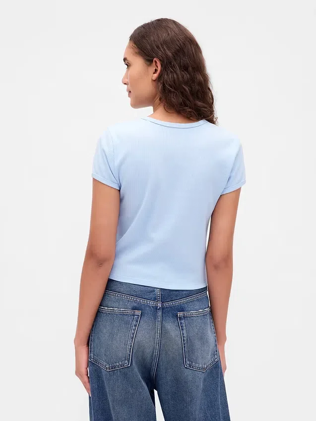 T-shirt bébé en maille gaufrée