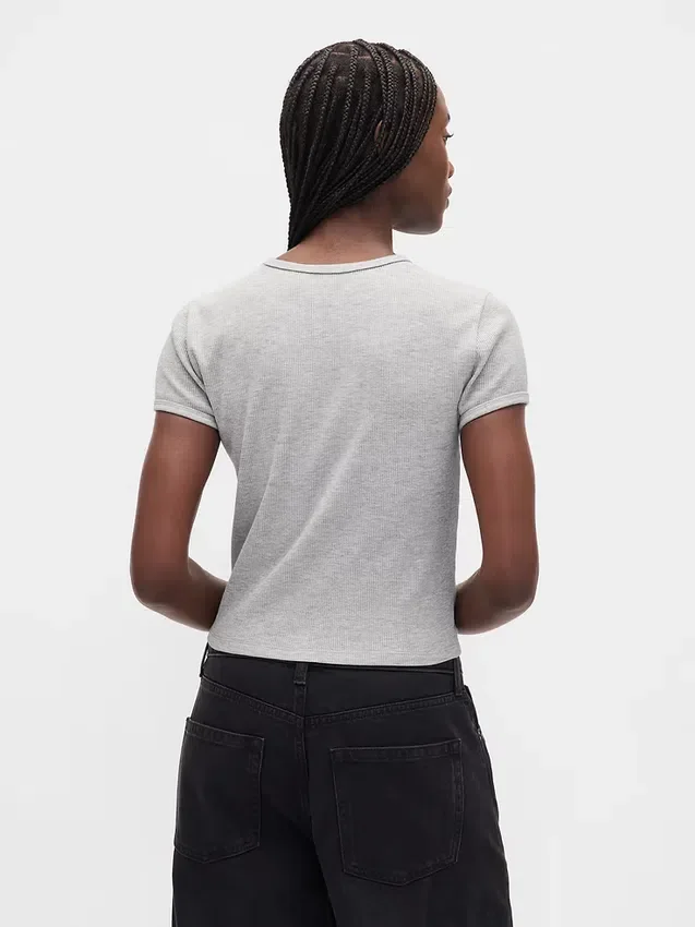 T-shirt bébé en maille gaufrée