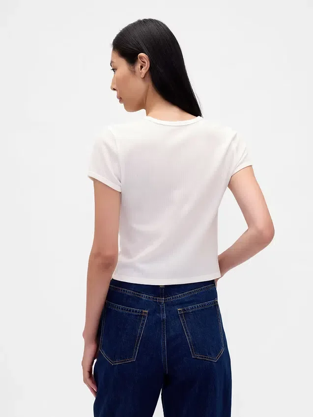 T-shirt bébé en maille gaufrée