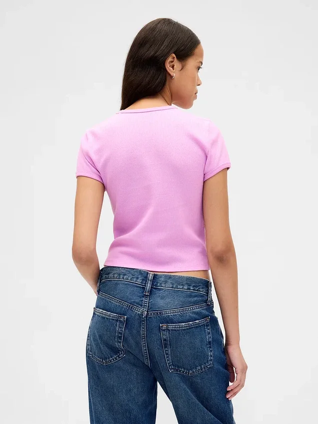 T-shirt bébé en maille gaufrée