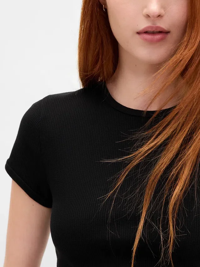 T-shirt bébé en maille gaufrée