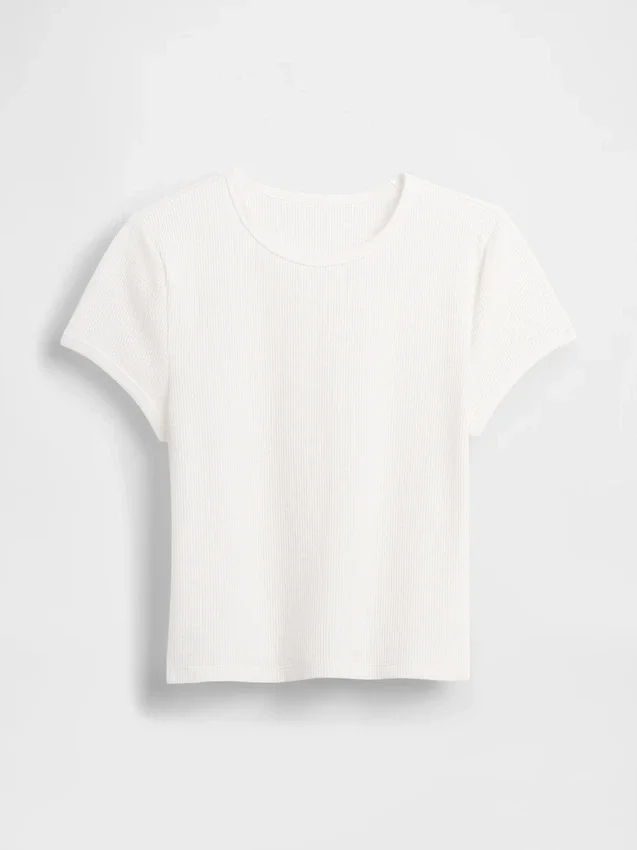 T-shirt bébé en maille gaufrée