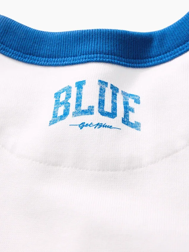 T-shirt bleu pour enfants « Relaxed Logo »