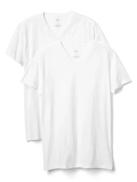 T-shirt classique à col en V (lot de 2)