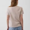 T-shirt à col en V Vintagesoft en coton bio
