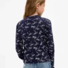 T-shirt à col montant en coton côtelé pour enfant