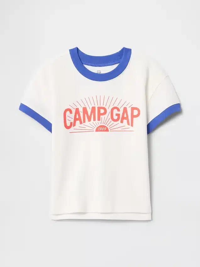 T-shirt à col ras-du-cou « Camp GAP » pour Bébé & Enfant