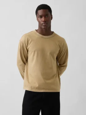 T-shirt court en coton épais