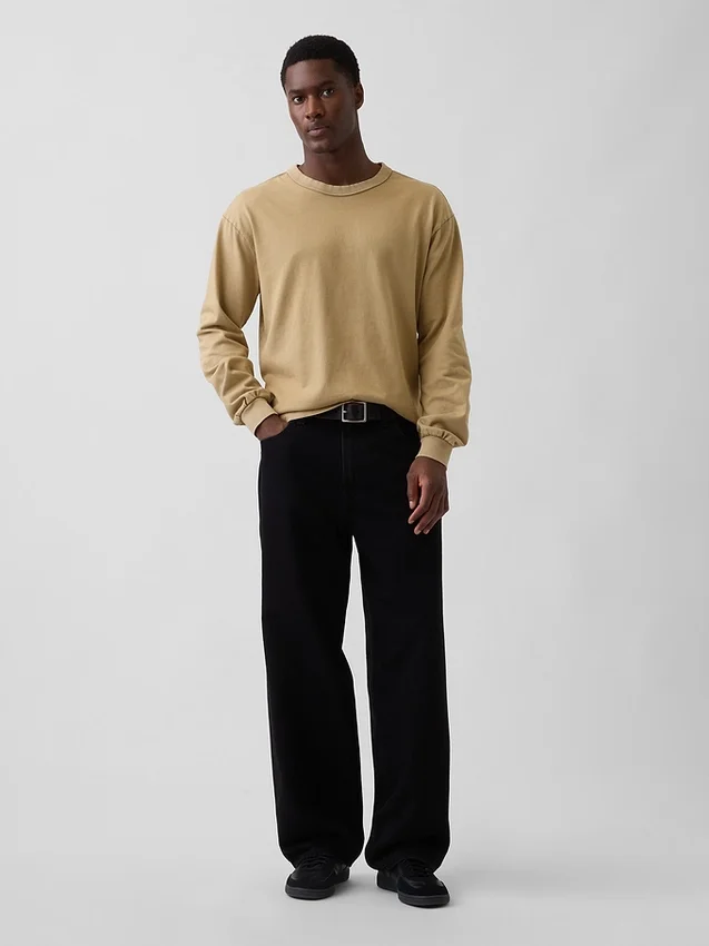 T-shirt court en coton épais