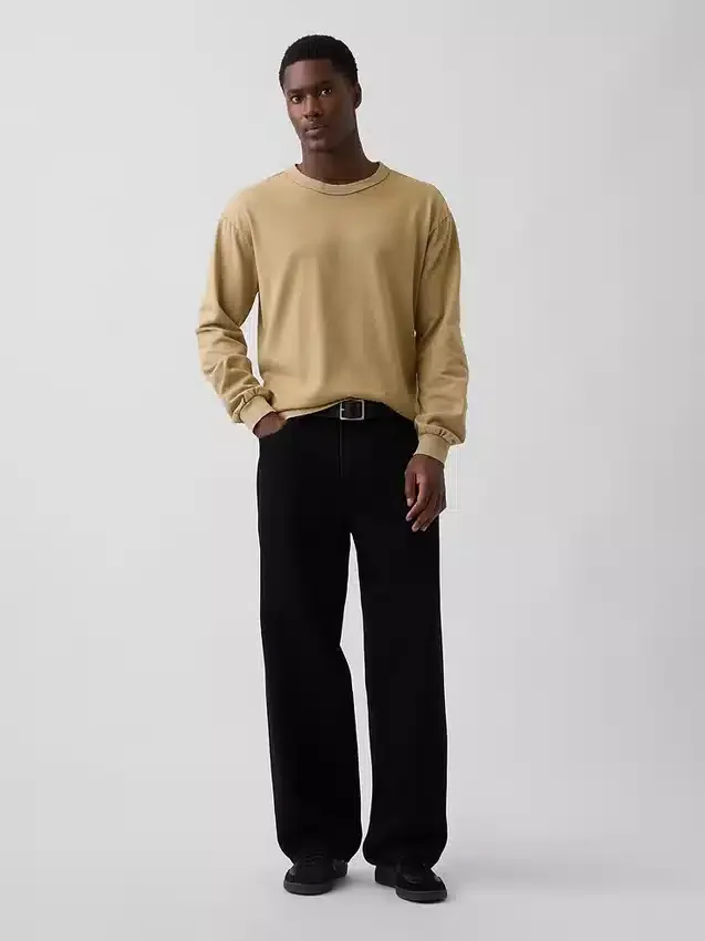 T-shirt court en coton épais