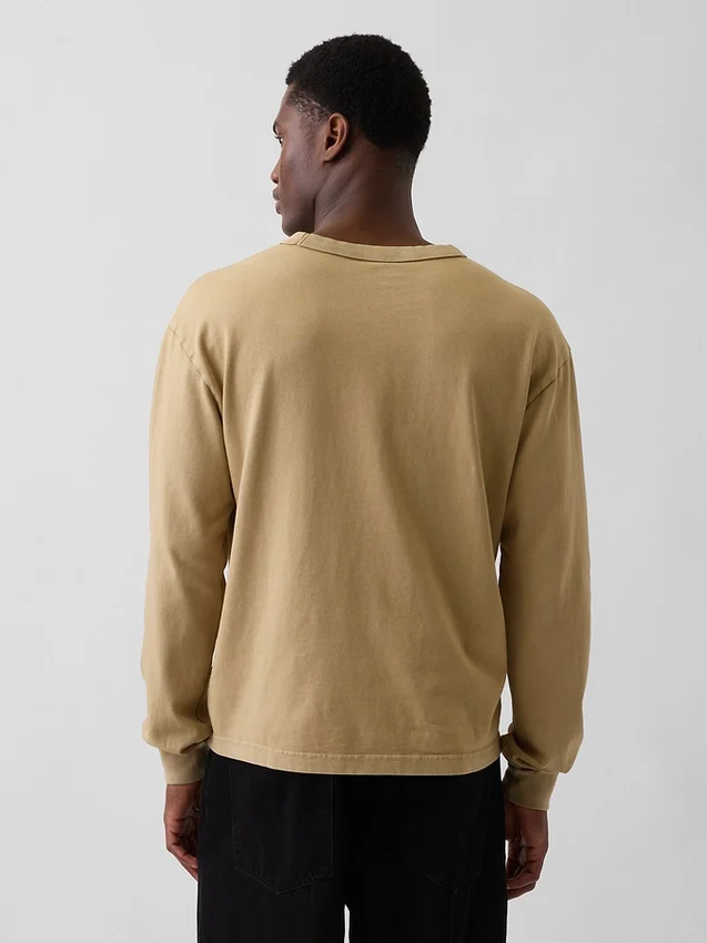 T-shirt court en coton épais