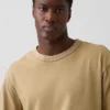 T-shirt court en coton épais