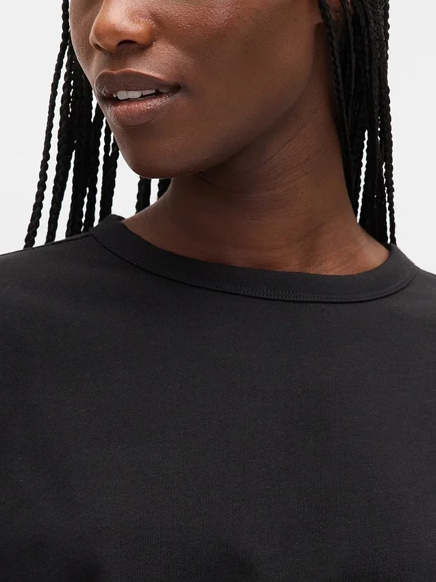 T-shirt court en coton épais