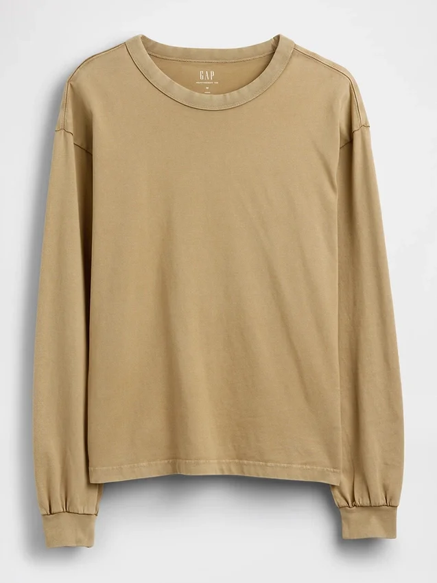 T-shirt court en coton épais