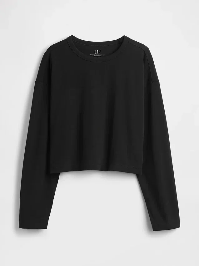 T-shirt court en coton épais