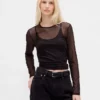 T-shirt court en maille