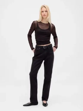 T-shirt court en maille