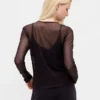 T-shirt court en maille