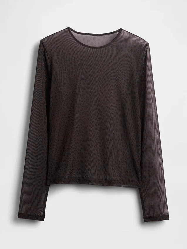 T-shirt court en maille
