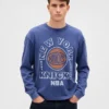 T-shirt court à motif NBA New York Knicks