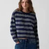 T-shirt court oversize en maille