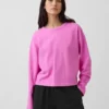 T-shirt court oversize en maille
