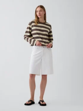 T-shirt court oversize en maille