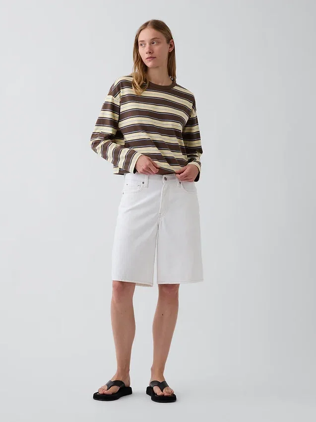 T-shirt court oversize en maille