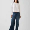 T-shirt court oversize en maille